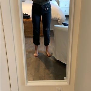 Edgy Cropped Black Zara Jeans